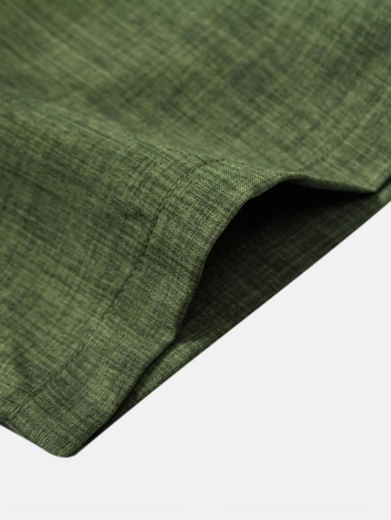 Adham® | Short Sleeve Stand Collar Shirt & Straight Leg Linen Pants - Image 20
