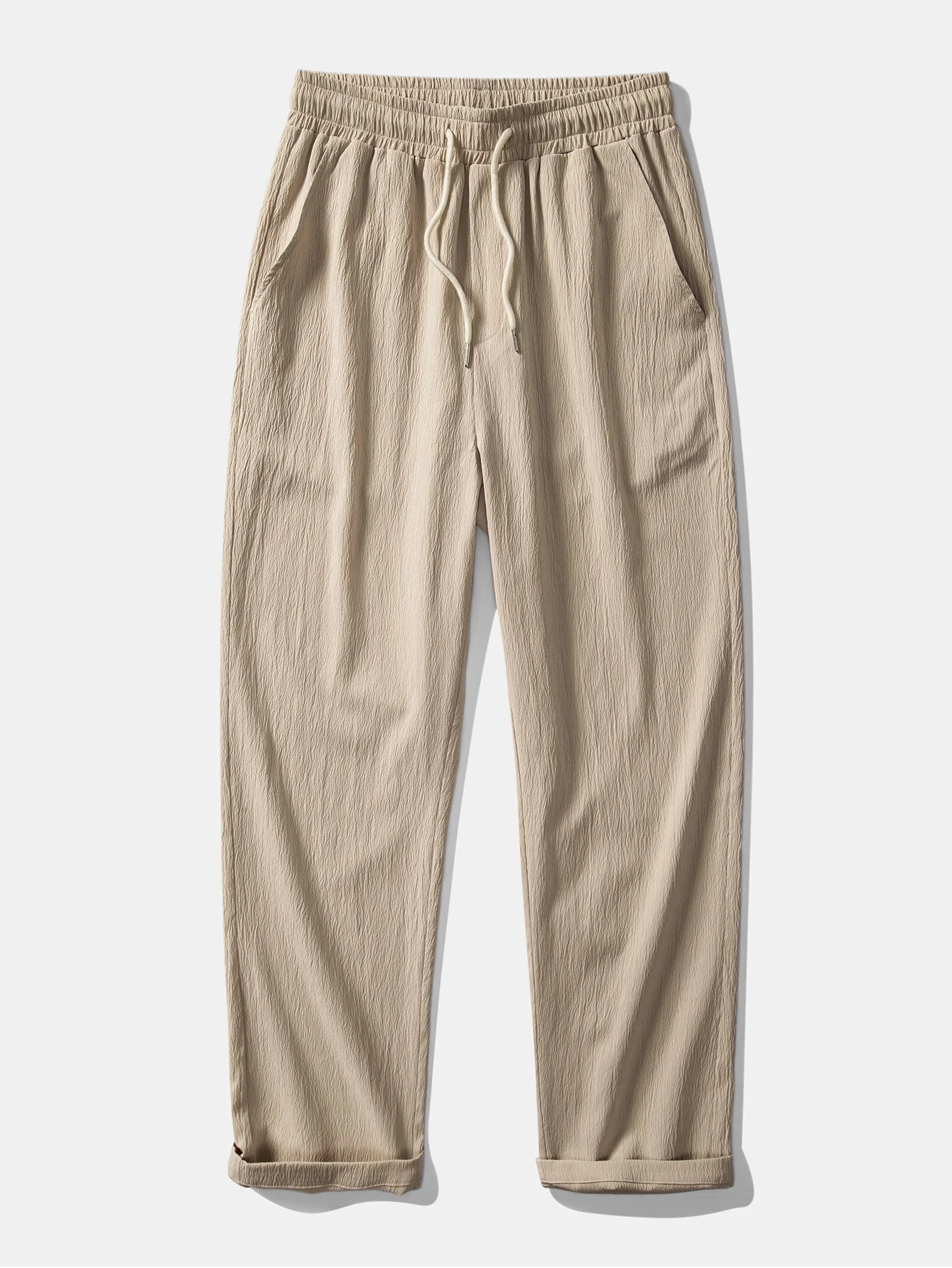 Jeremías® | Linen Rayon Blend Button Up Shirt & Wrinkle Textured Straight Leg Pants - Image 17