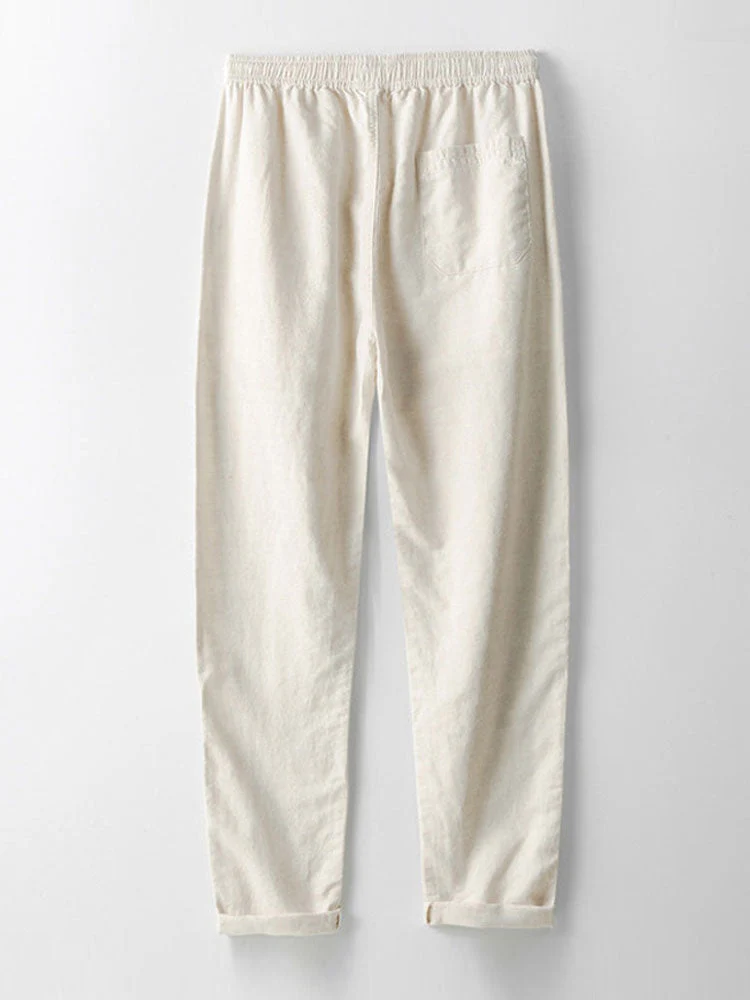 Zósimo® | Linen Rayon Blend Button Up Shirt & Straight Leg Linen Pants - Image 11